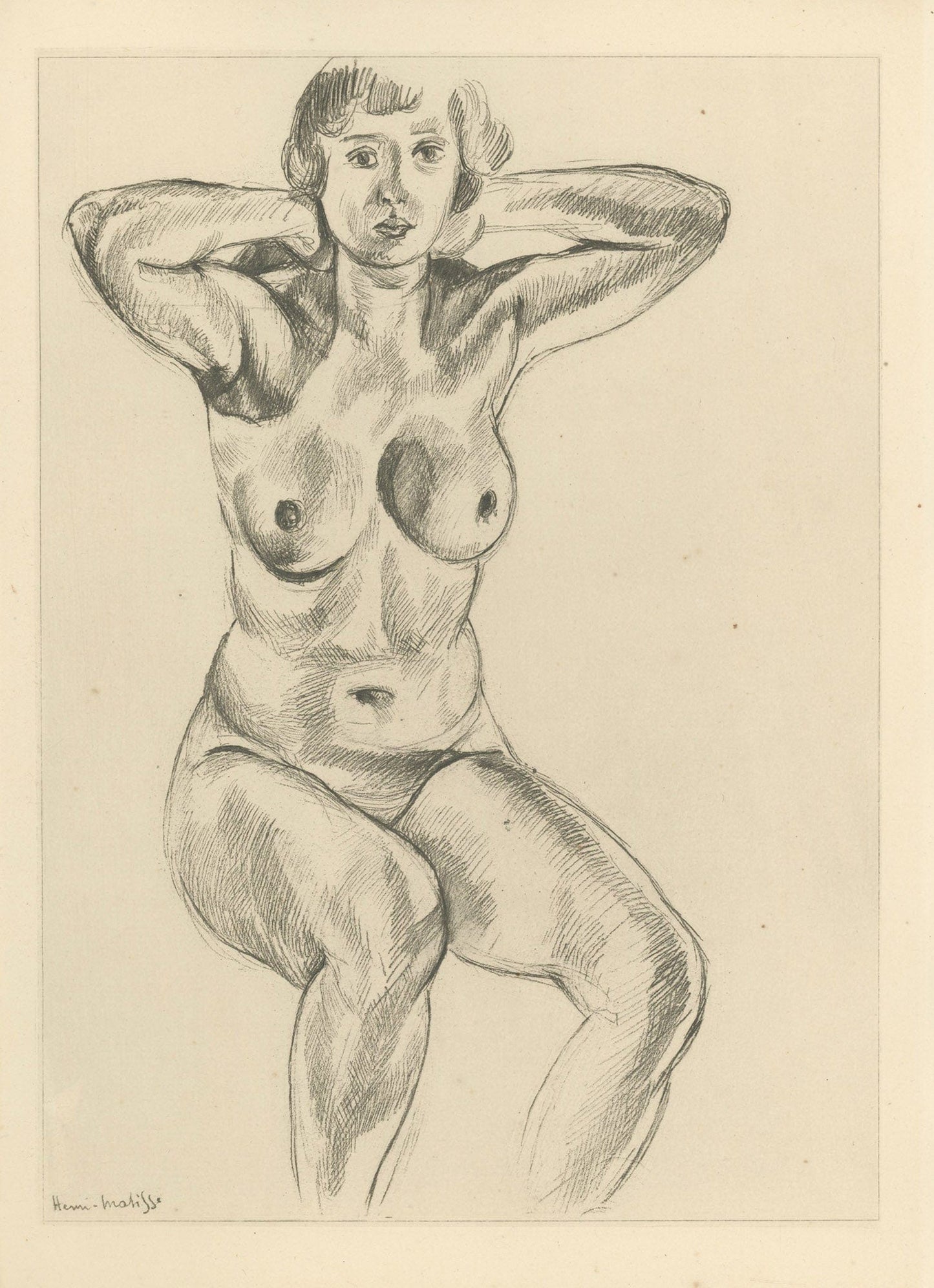 Henri Matisse - Planche XLIII From "Cinquante Dessins"