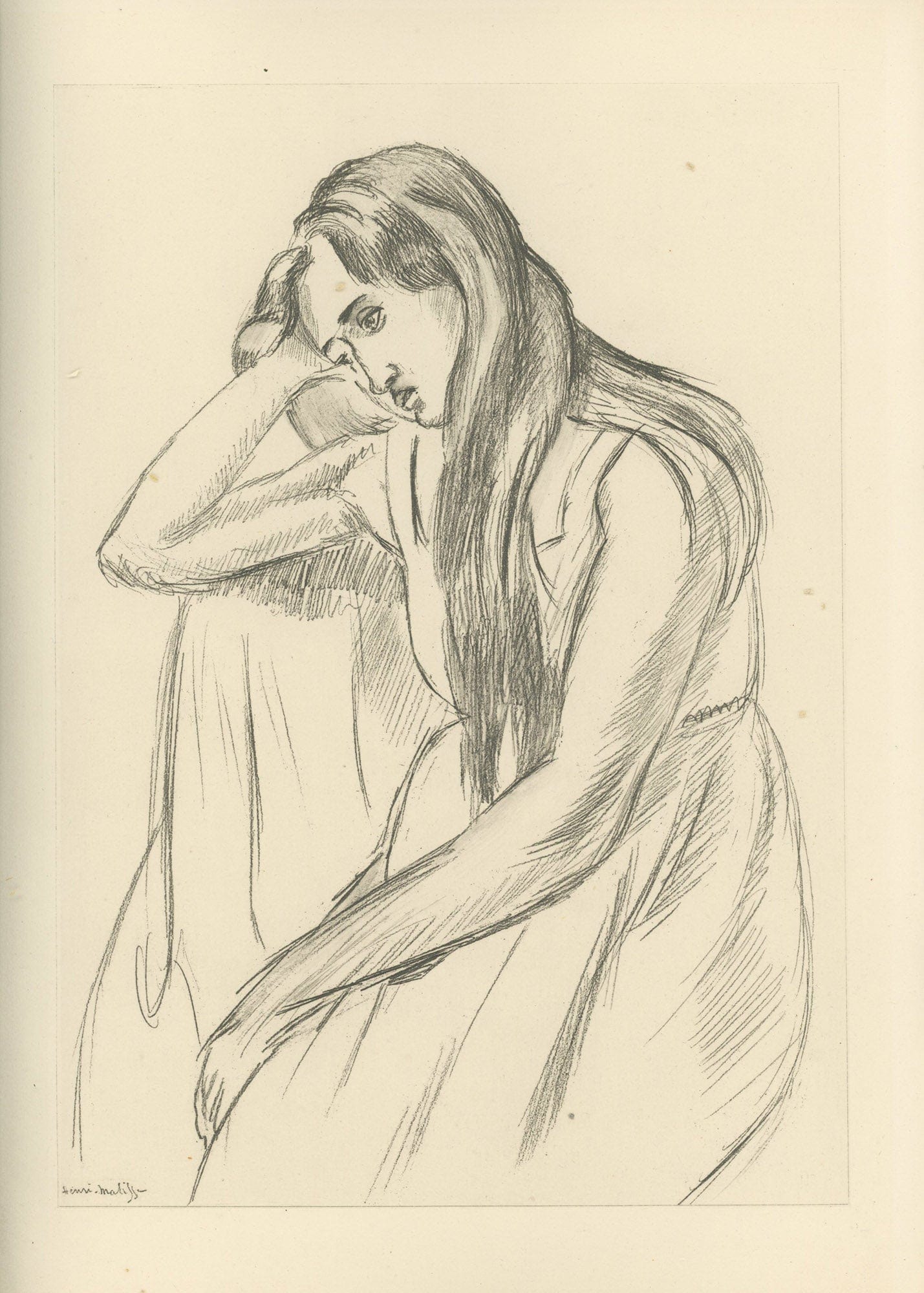 Henri Matisse - Planche XLVIII From "Cinquante Dessins"