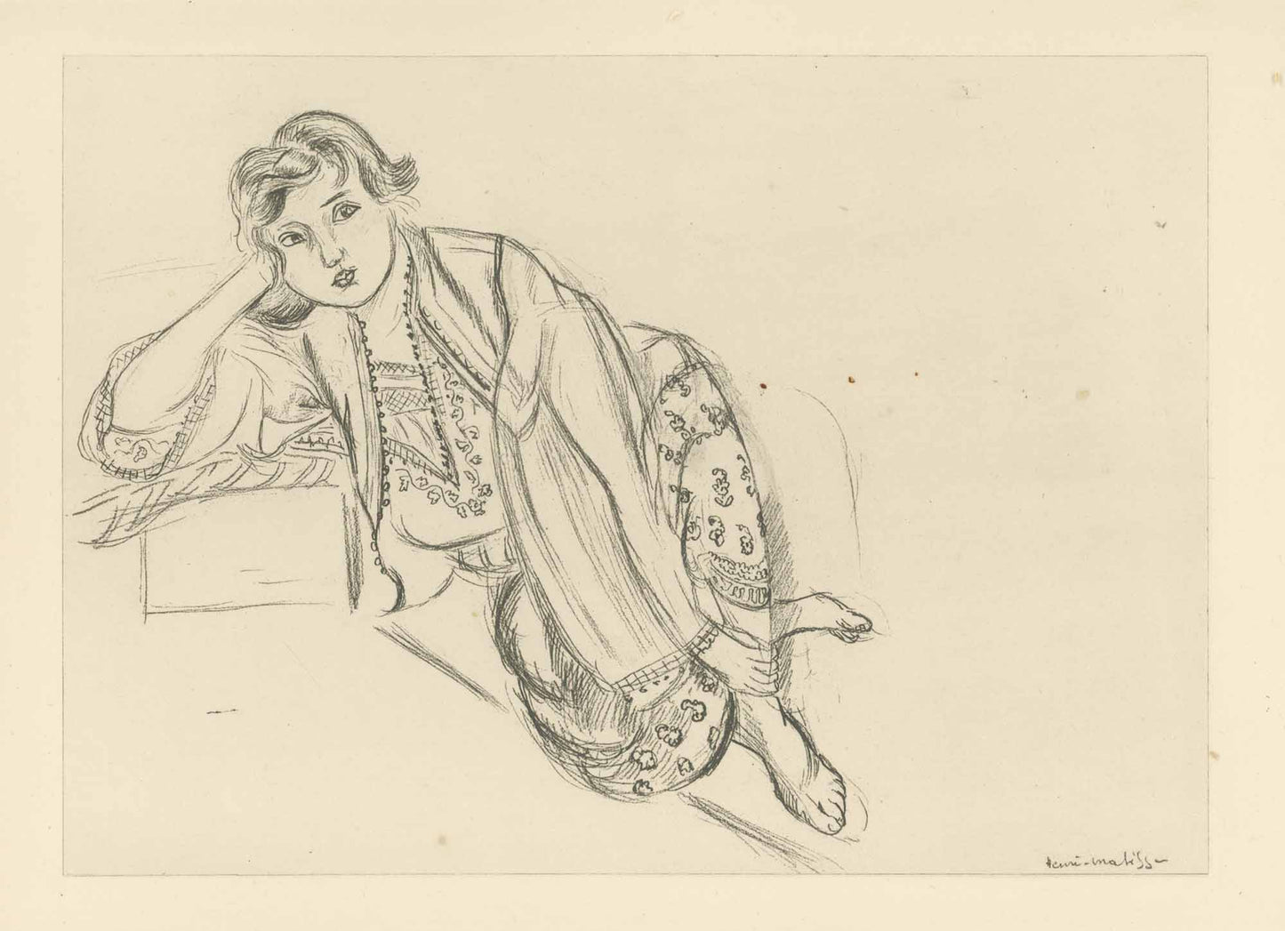 Henri Matisse - Planche L From "Cinquante Dessins"