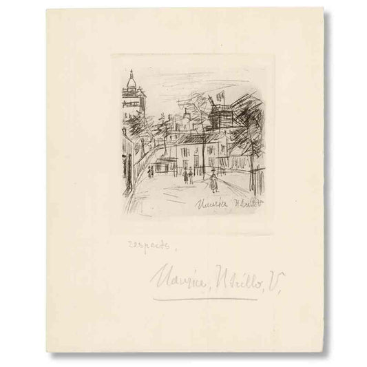 Maurie Utrillo Artwork; Untitled from Amities de Montmartre Thumbnail