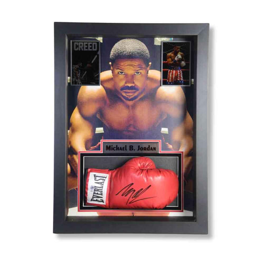 Michael B. Jordan Signed Creed Boxing Glove Memorabilia Thumbnail