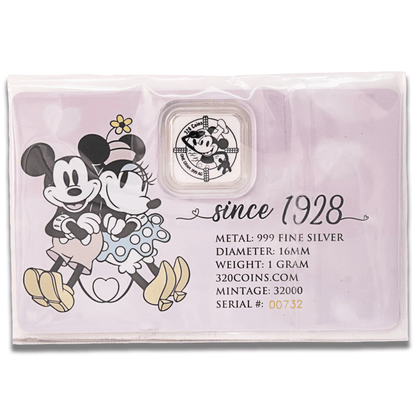 Mickey & Minnie Mouse Love 1 Gram .999 Fine Silver Coin
Gold & Silver Pawn Shop