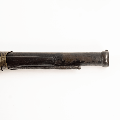 Antique Middle Eastern Jezail Flintlock with Decorative Inlay Gold & Silver Pawn Shop