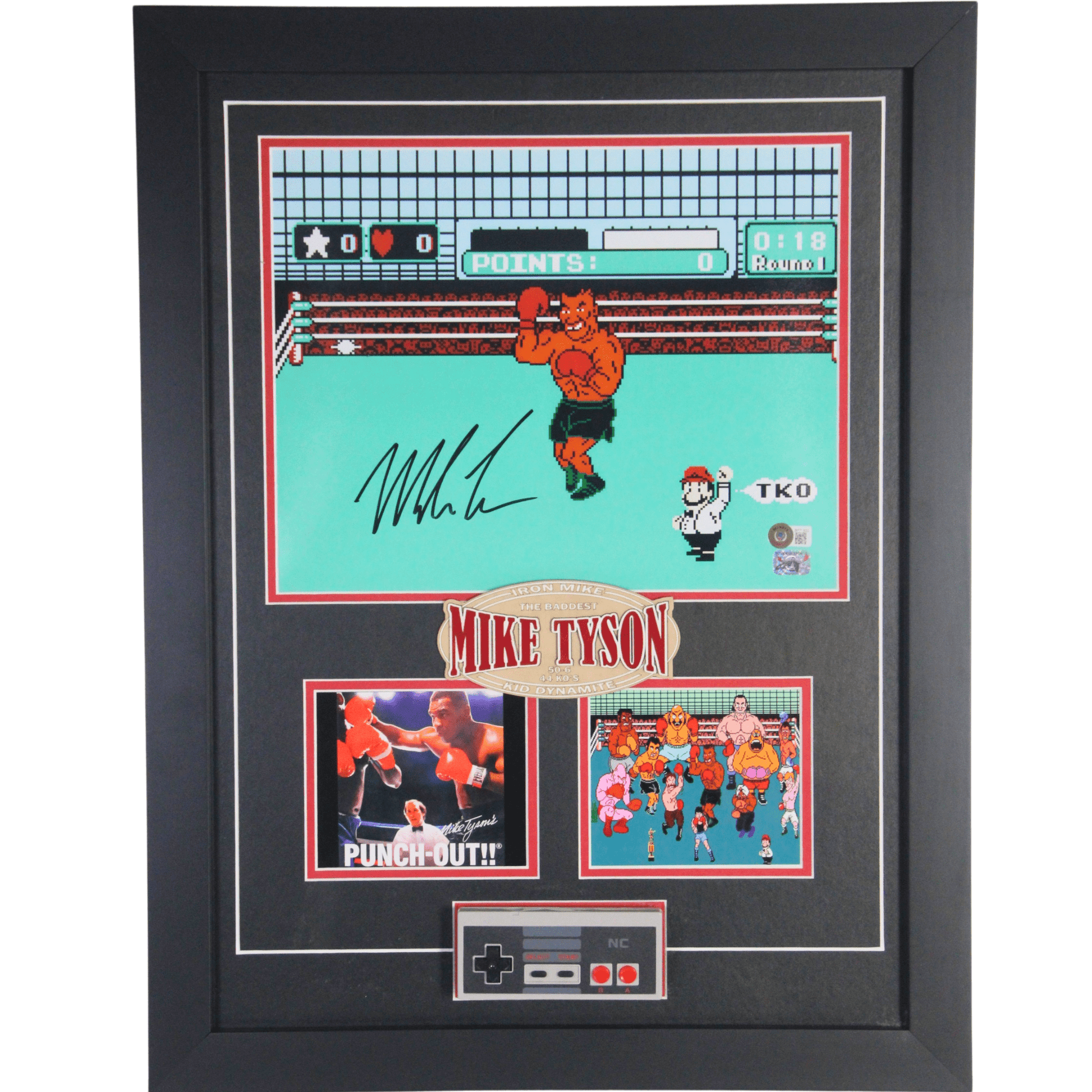 Mike Tyson Signed Punchout Game Memorabilia