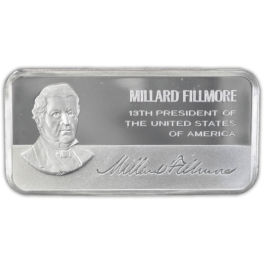 Millard Fillmore Sterling Silver Bar (Read Description) Gold & Silver Pawn Shop