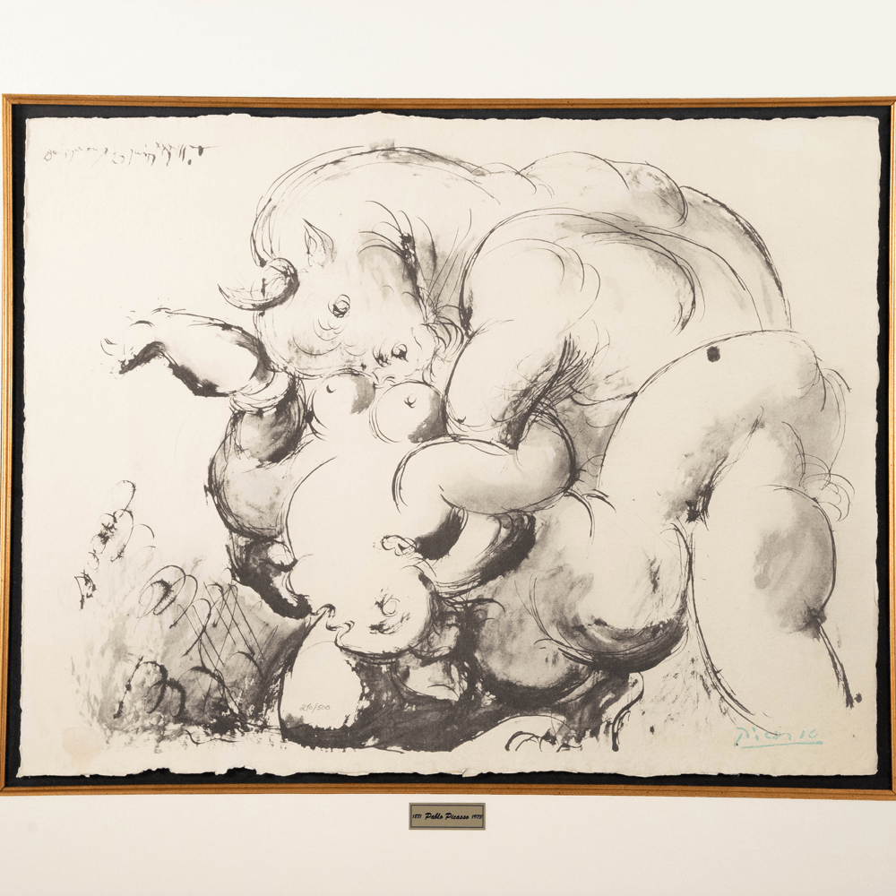 Pablo Picasso: Minotaure et Nue, La Flûte Double Art G S Pawn