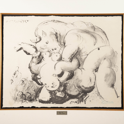 Pablo Picasso: Minotaure et Nue, La Flûte Double Art G S Pawn
