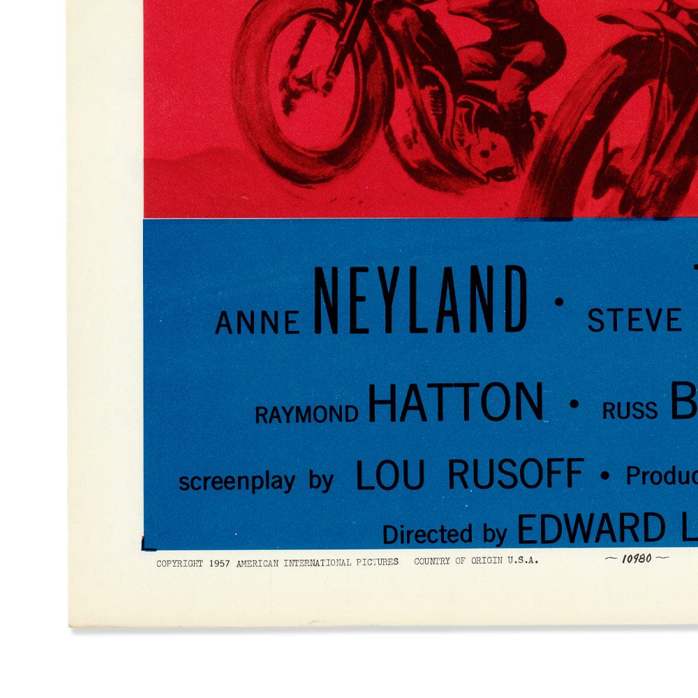 Motorcycle Gang: Original One Sheet Movie Poster, 1957 Art G S Pawn