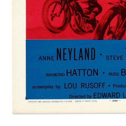 Motorcycle Gang: Original One Sheet Movie Poster, 1957 Art G S Pawn