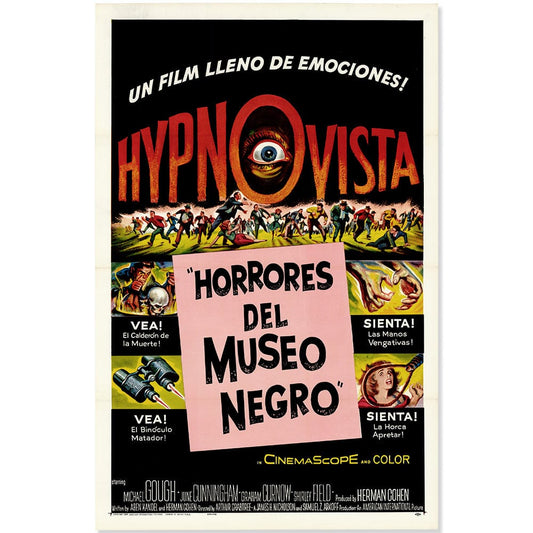 Horrores del Museo Negro: Original One Sheet Movie Poster, 1959 Art G S Pawn