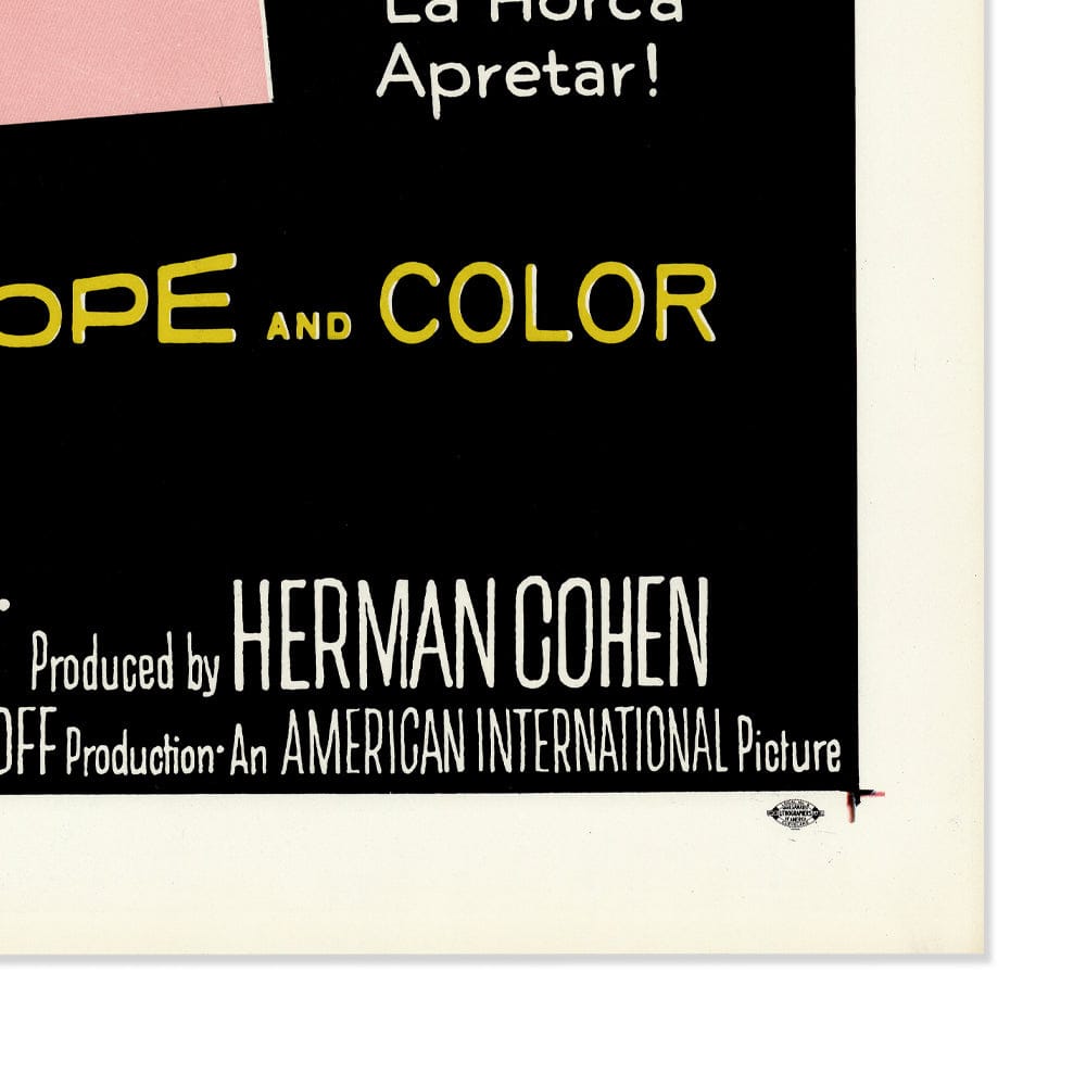 Horrores del Museo Negro: Original One Sheet Movie Poster, 1959 Art G S Pawn