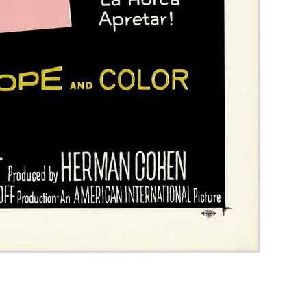 Horrores del Museo Negro: Original One Sheet Movie Poster, 1959 Art G S Pawn