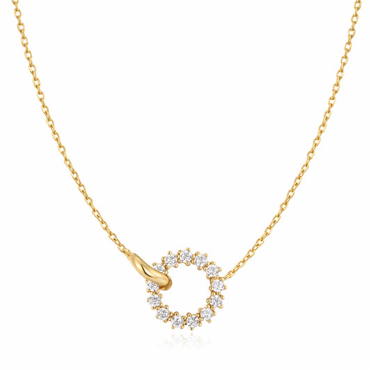 Ania Haie "Miss Twinkle" Pave Necklace Gold & Silver Pawn Shop Gold-plated