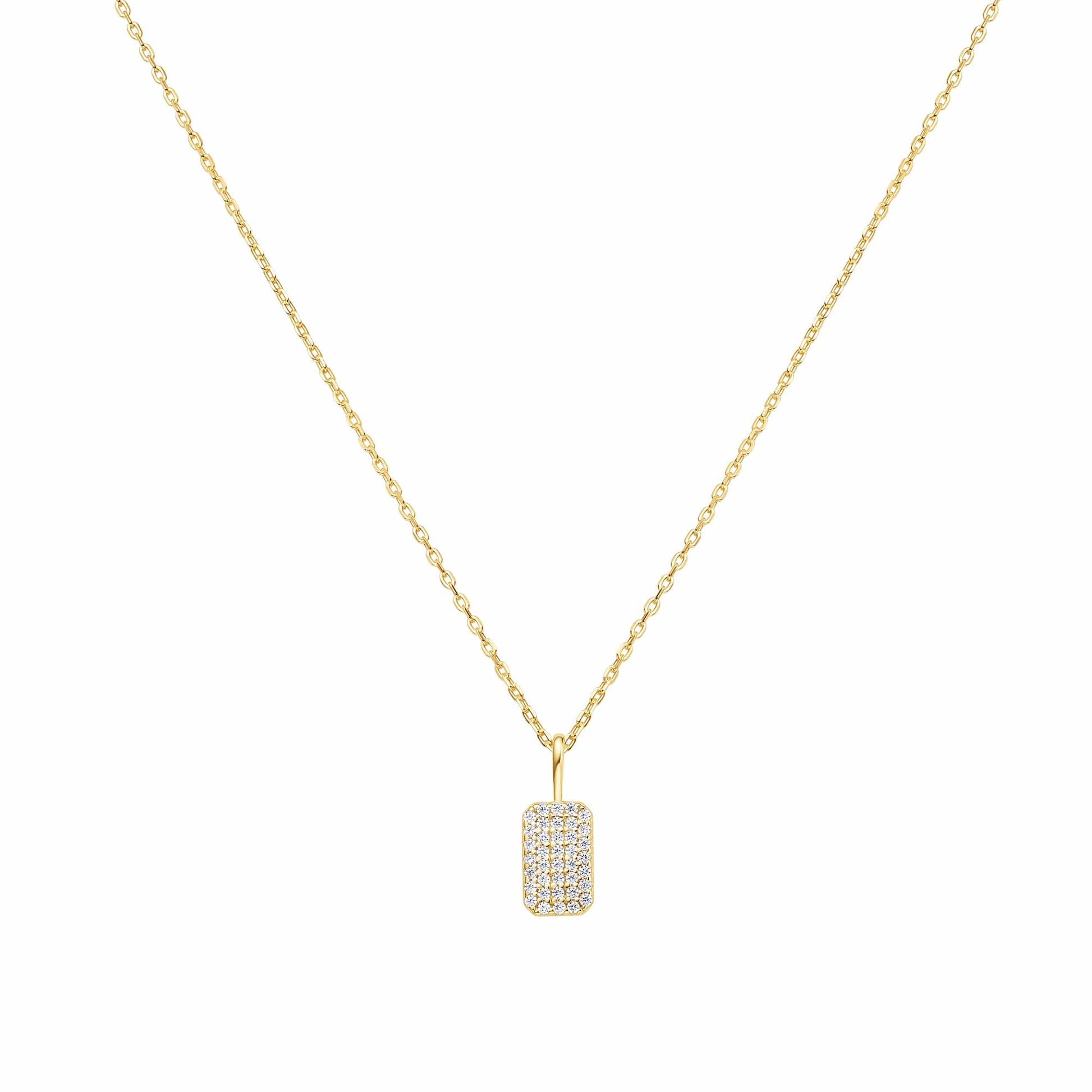 Sunny Sparkler Pave Necklace Gold & Silver Pawn Shop Gold-plated