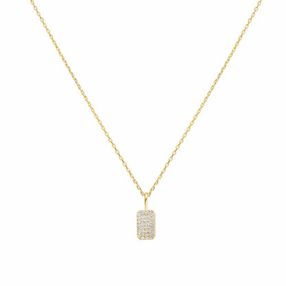 Sunny Sparkler Pave Necklace Gold & Silver Pawn Shop Gold-plated