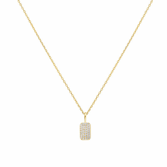 Sunny Sparkler Pave Necklace Gold & Silver Pawn Shop Gold-plated