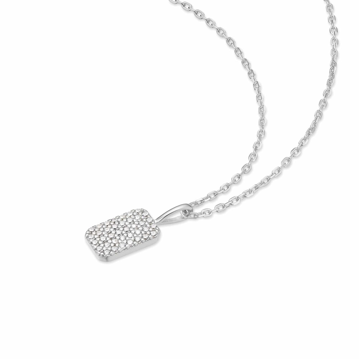 Sunny Sparkler Pave Necklace Gold & Silver Pawn Shop