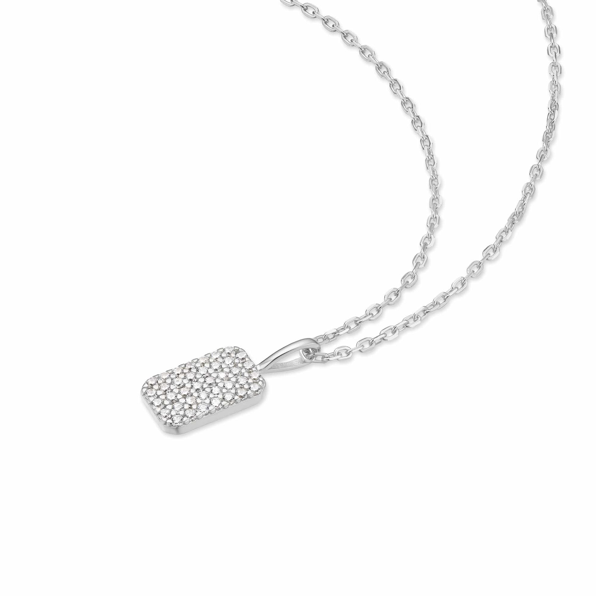 Sunny Sparkler Pave Necklace Gold & Silver Pawn Shop