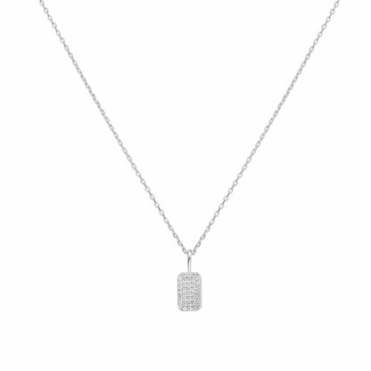 Sunny Sparkler Pave Necklace Gold & Silver Pawn Shop Sterling silver