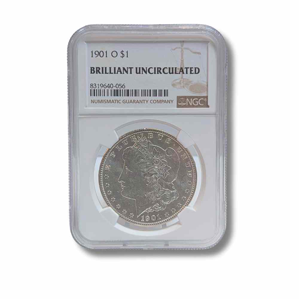 1901 O Morgan Silver Dollar NGC BU Thumbnail