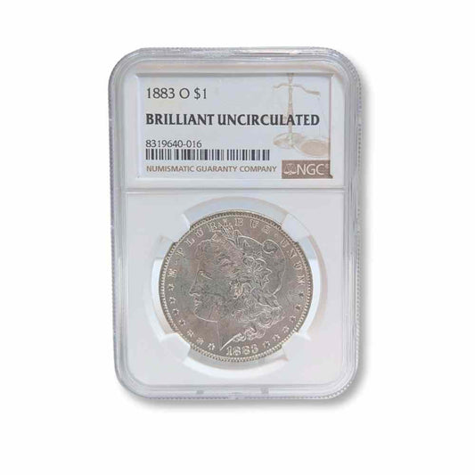 1883-O $1 Morgan Silver Dollar NGC BU Thumbnail