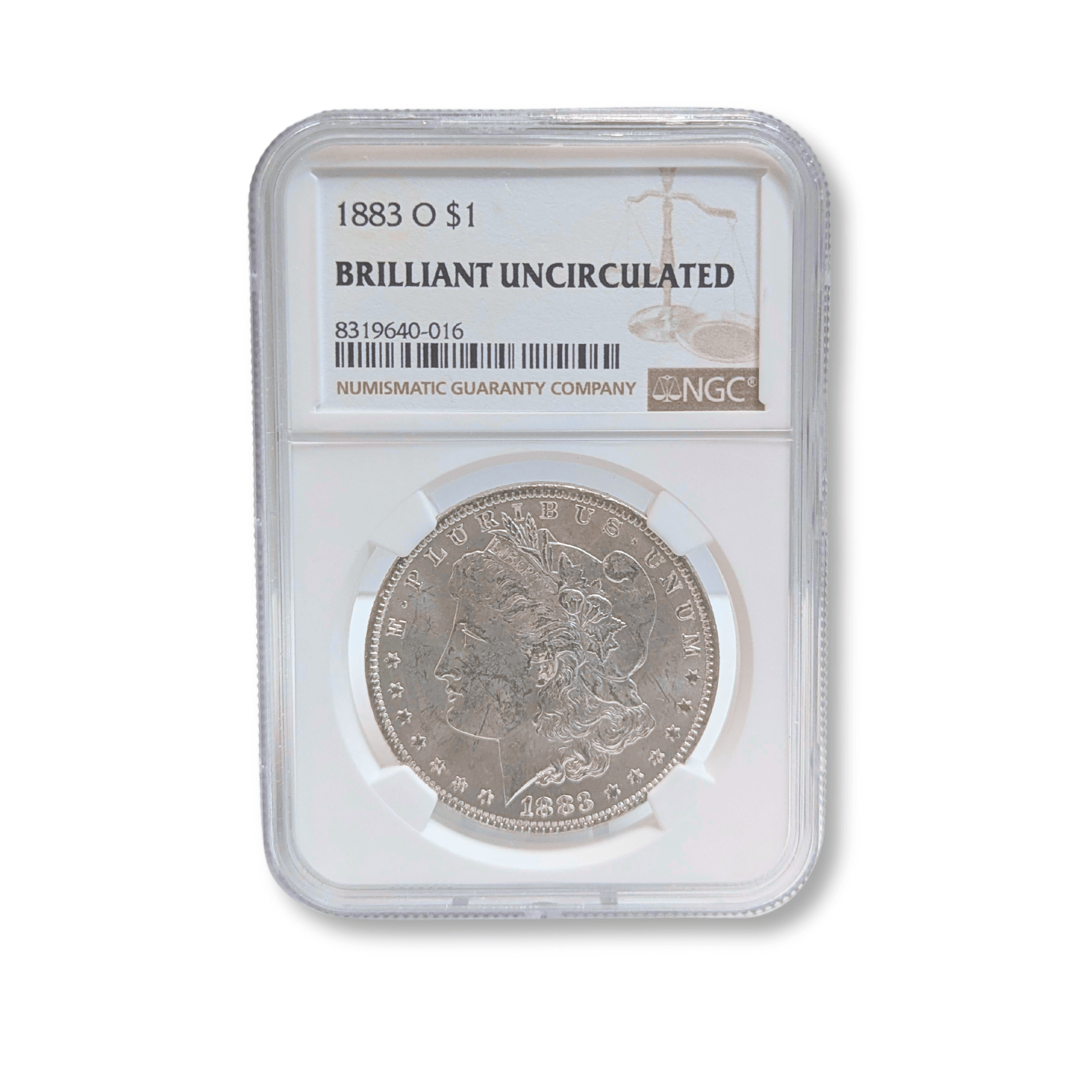 1883-O $1 Morgan Silver Dollar NGC BU