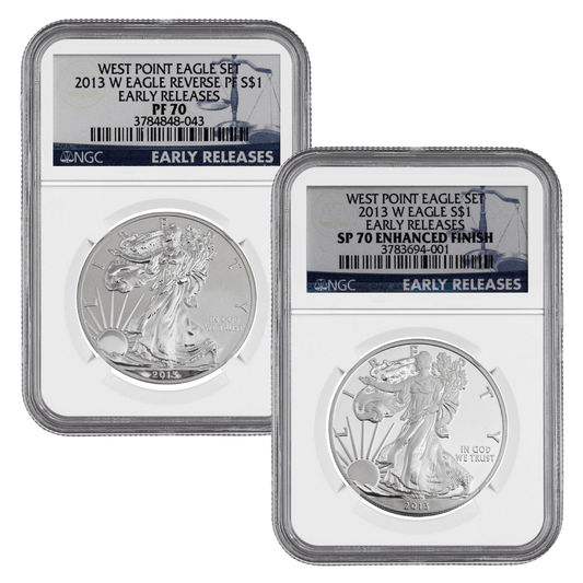 NGC West Point Eagle 2013 Early Release Set Gold & Silver Pawn Shop