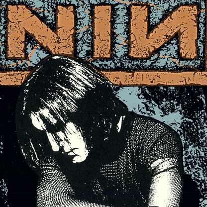 Detailed View of Mark Arminski's 1994 NIN, Hole, and Marilyn Manson Concert Poster