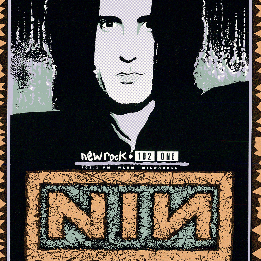 NIN (Nine Inch Nails): Downward Spiral Tour, 1995, Original Hand Signed  Poster