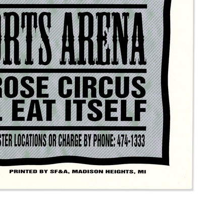 Nine Inch Nails: Downward Spiral Tour, 1995, Original Hand Signed Poster Art Gold & Silver Pawn Shop