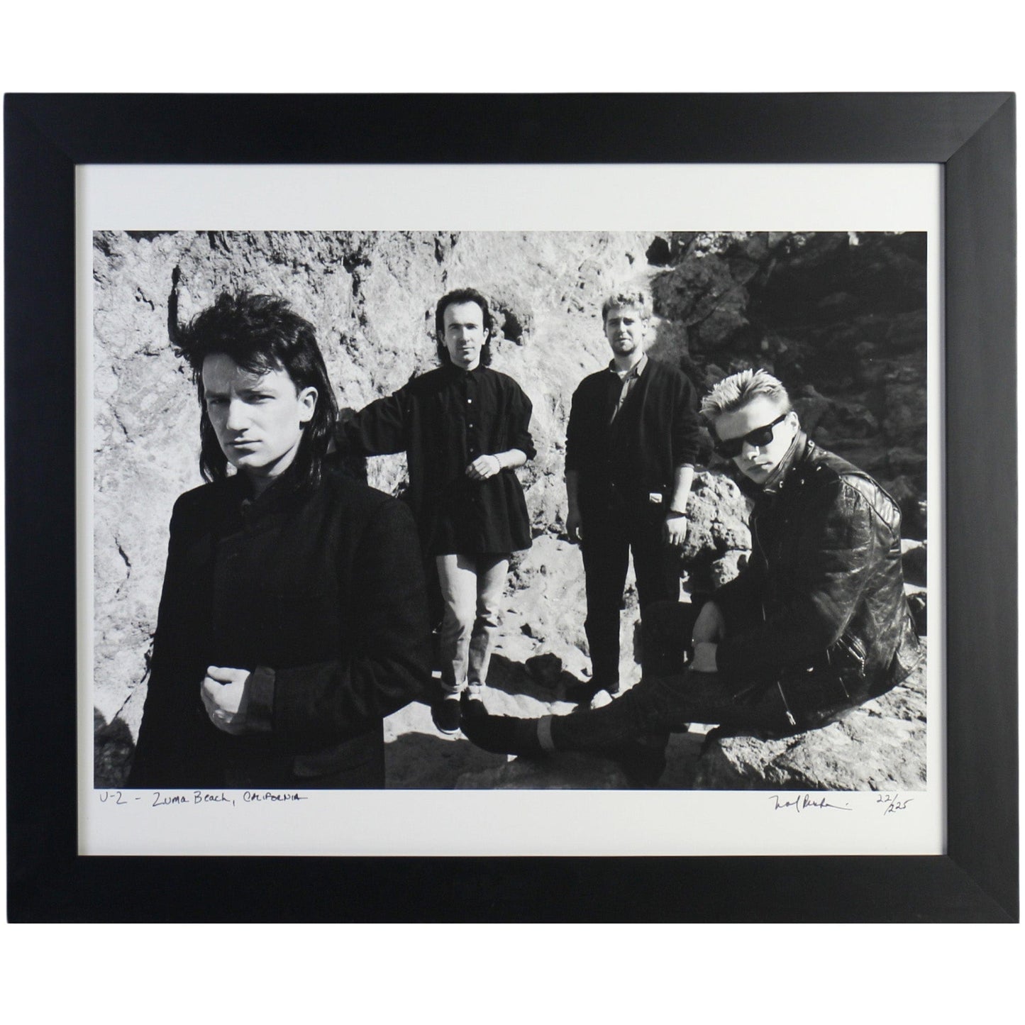 Neal Preston; U2 Zuma Beach California Frame