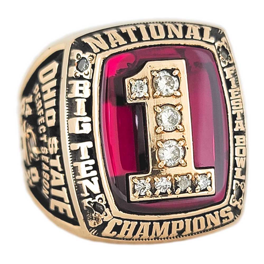 2002 Ohio State NCAA Football Championship Ring – Gold & Silver Pawn Shop