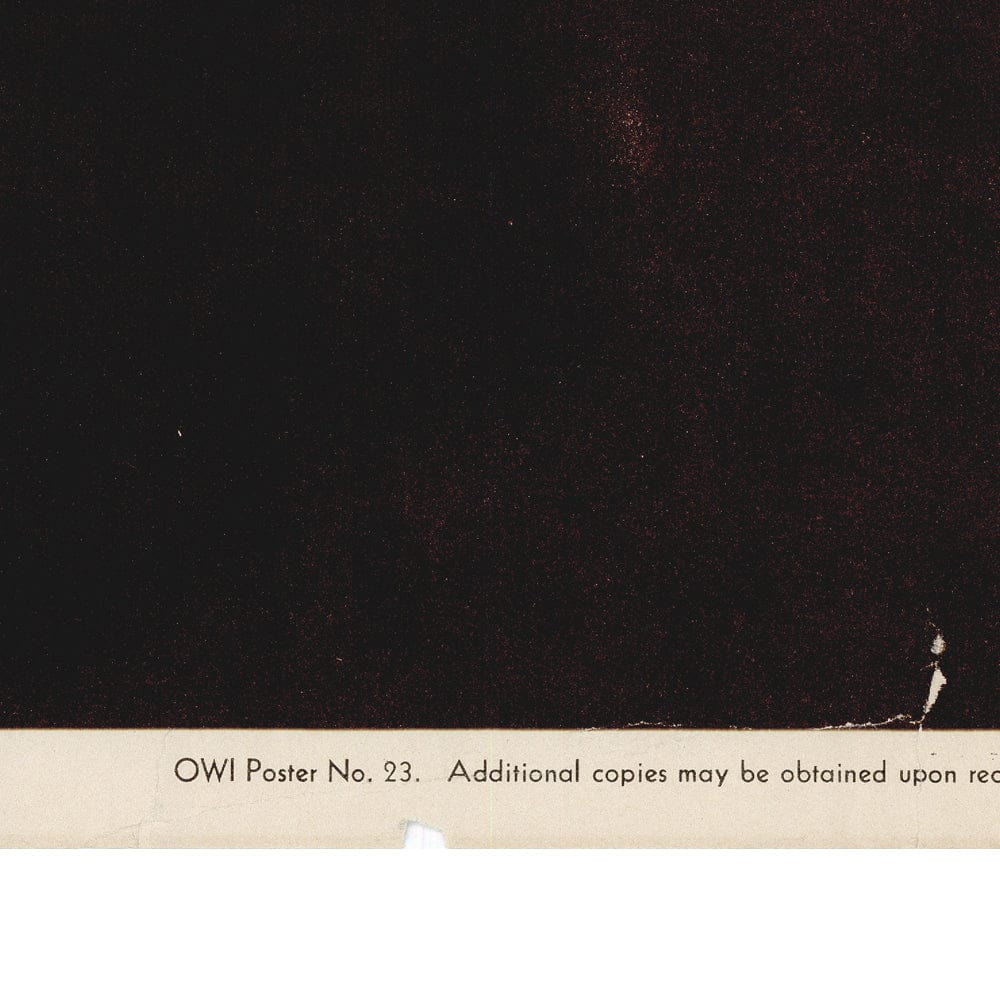 John Atherton: Original "a careless word...another cross" 1943 OWI Poster No. 23 Art G S Pawn