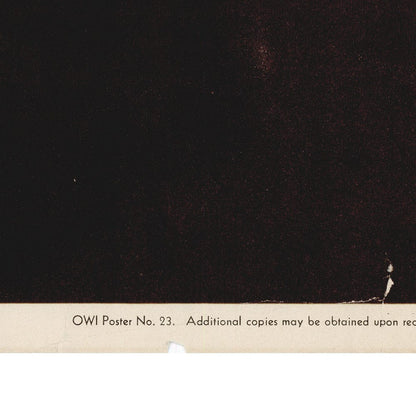 John Atherton: Original "a careless word...another cross" 1943 OWI Poster No. 23 Art G S Pawn