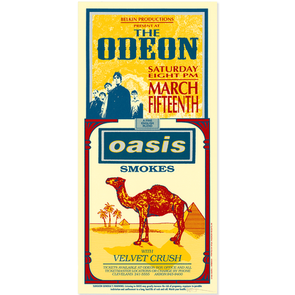 Oasis at the Odeon Concert Poster by Mark Arminski