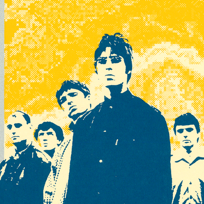 Closeup Detail of Oasis at the Odeon Concert Poster by Mark Arminski