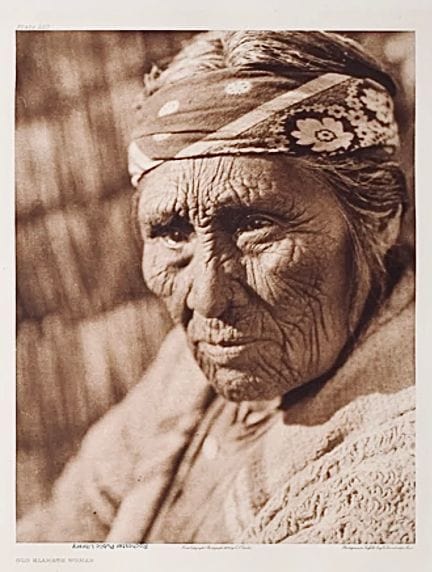 Edward Curtis Old Klammath Woman thumbnail