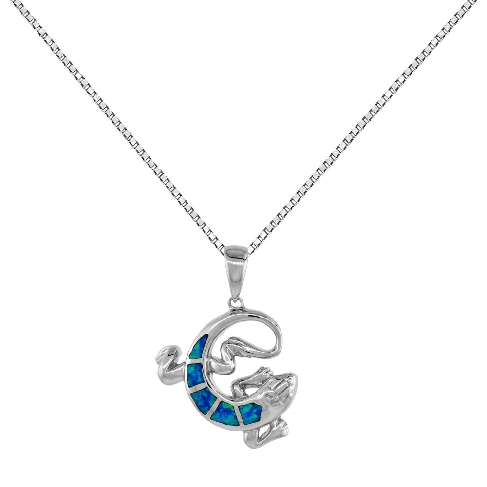 Sterling Silver Mosaic Opal Lizard Pendant
Gold & Silver Pawn Shop