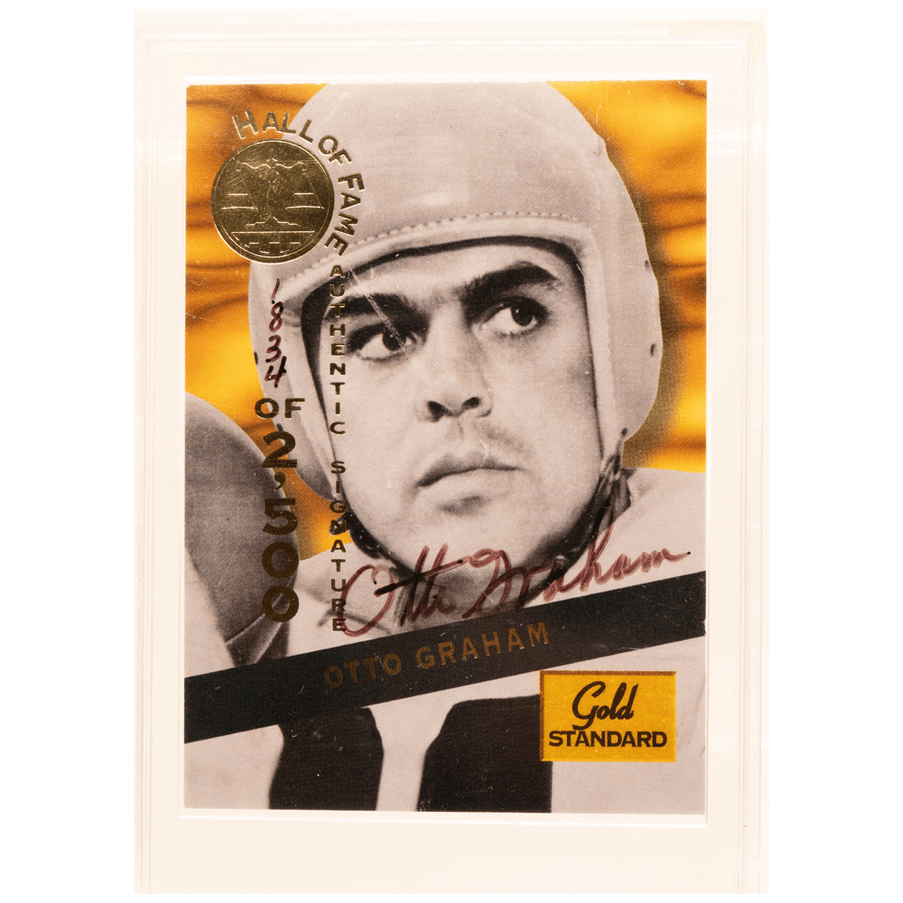 1994 Otto Graham Autographed Card Gold & Silver Pawn Shop