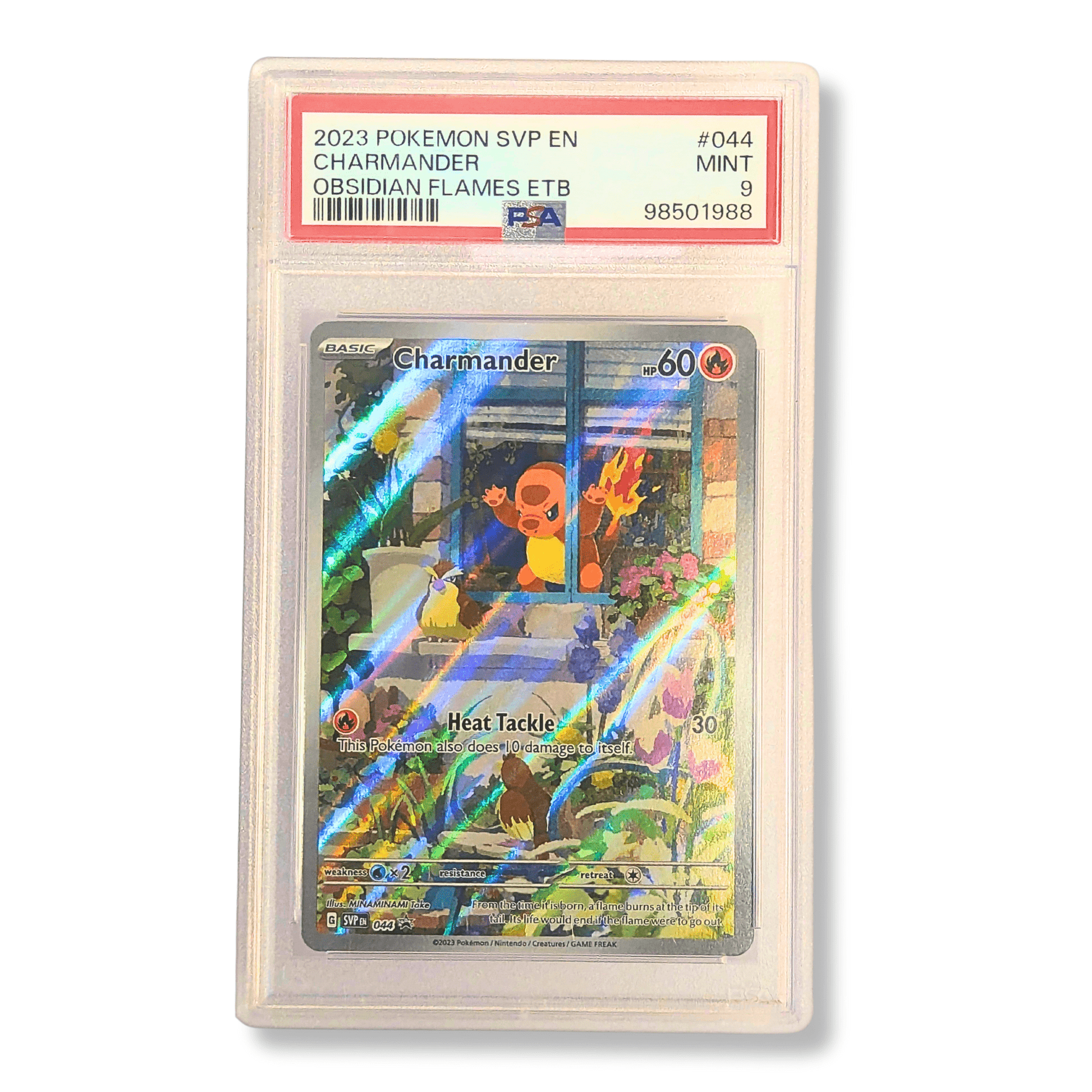 PSA Obisdian Flames ETB Grade 9 Charmander #044 