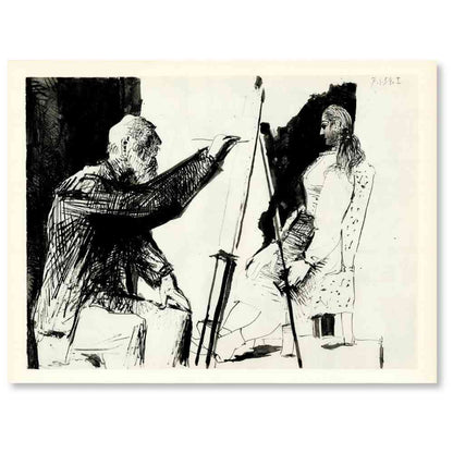 Pablo Picasso Artwork; Untitled I from The Human Comedy Thumbnail