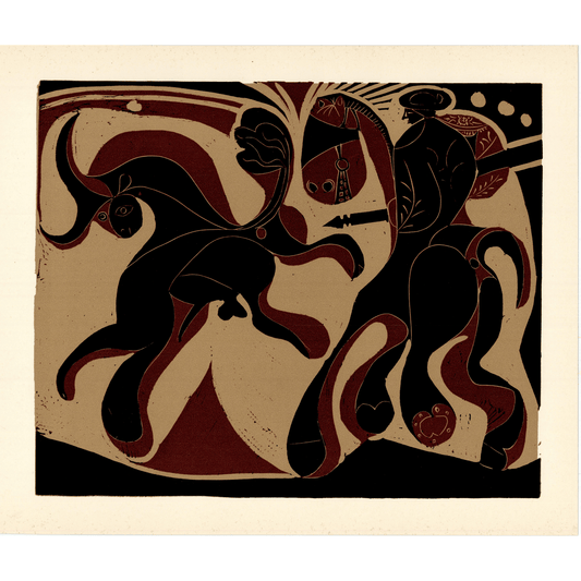 Pablo Picasso; Picador Y Toros Huyendo Art G S Pawn