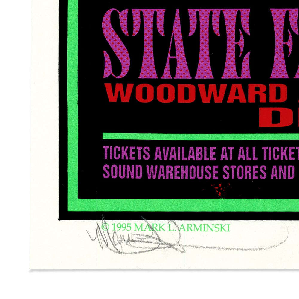 Pantera: Far Beyond Driven Tour 1995, Original Hand Signed Poster Art Gold & Silver Pawn Shop