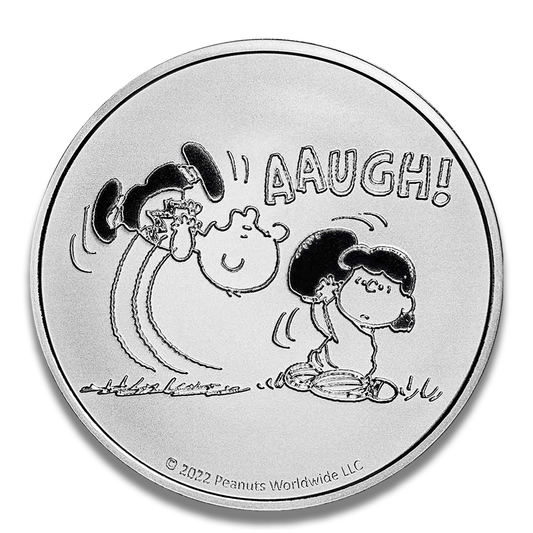 2022 Peanuts “AAUGH!” 1 oz .999 Fine Silver Collectible Round
Gold & Silver Pawn Shop