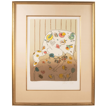 Peter Max: Lady In Flowers Art G S Pawn
