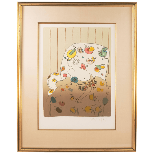 Peter Max: Lady In Flowers Art G S Pawn