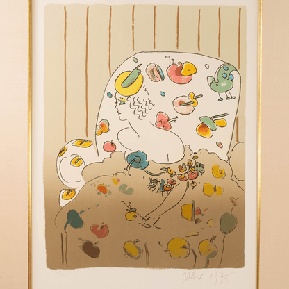 Peter Max: Lady In Flowers Art G S Pawn