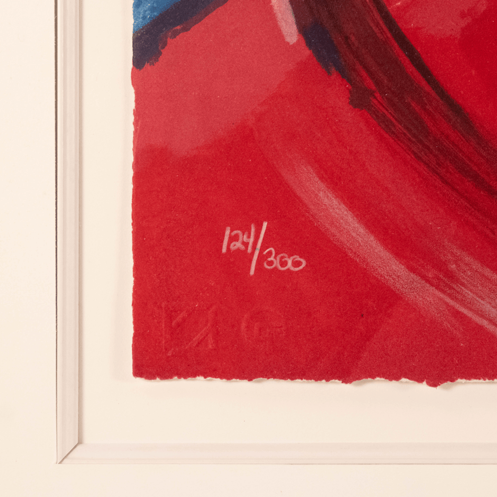 Peter Max: Crimson Lady, 1987 Art G S Pawn