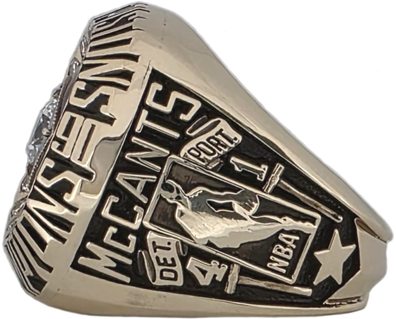 1990 Detroit Pistons NBA Championship Ring Gold & Silver Pawn Shop