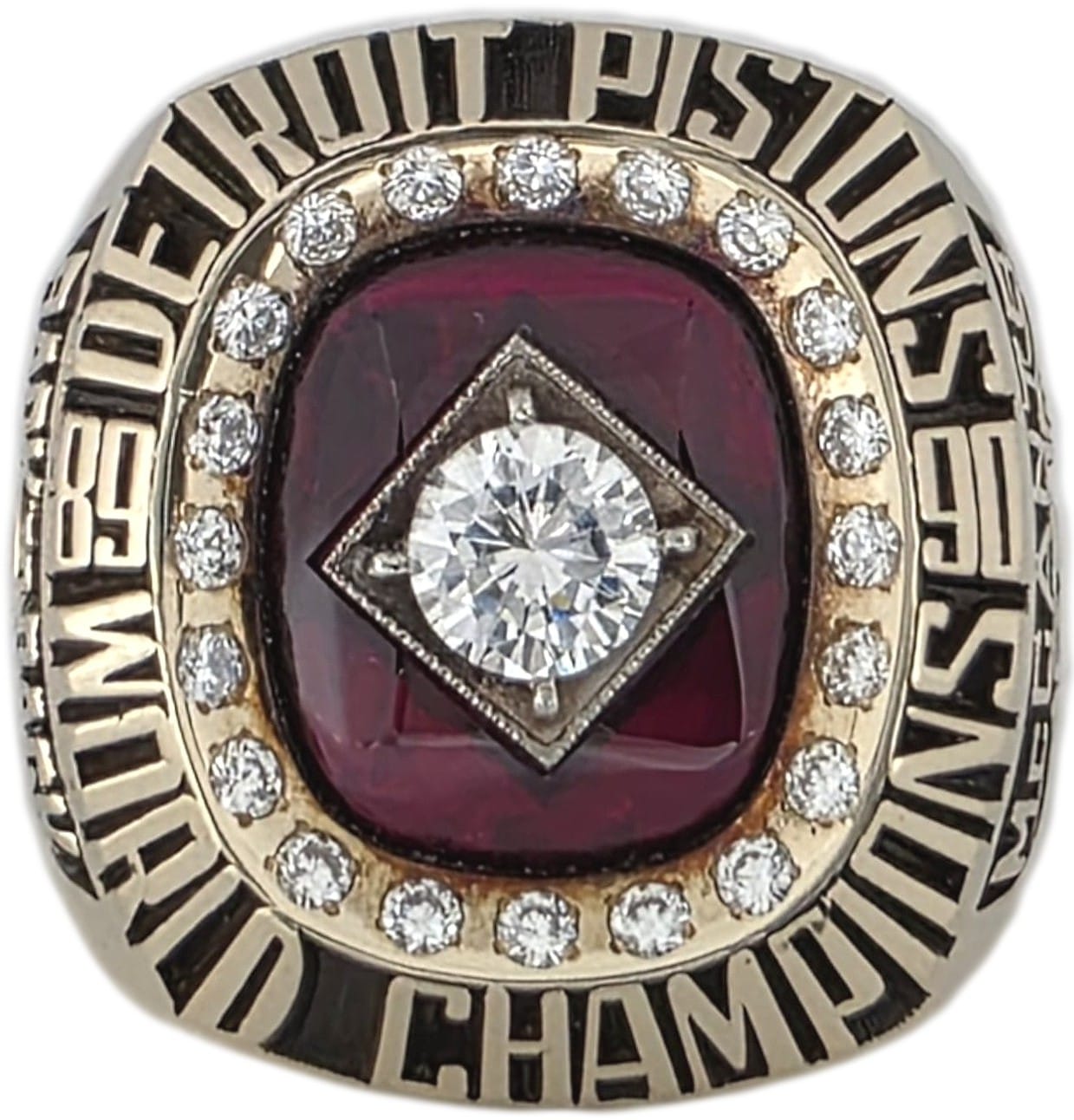 1990 Detroit Pistons NBA Championship Ring Gold & Silver Pawn Shop